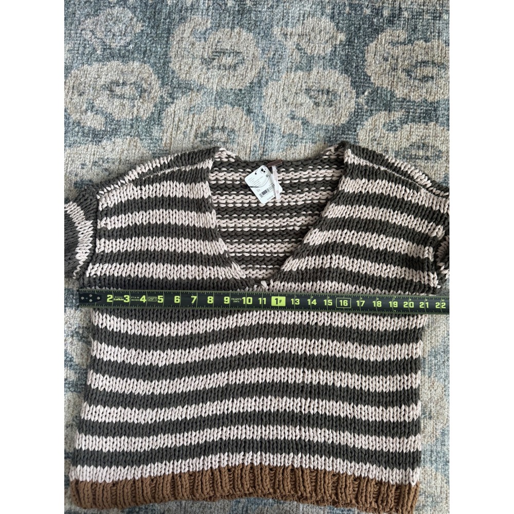 Free People Portland Pullover Sweater in Seaweed Shell Size XS NWT - Picture 4 of 6